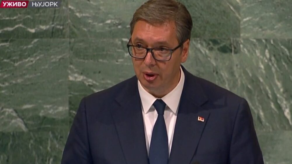 Vučić u UN: Koja je razlika između teritorijalnog integriteta Ukrajine i Srbije koji je narušen 1999.?