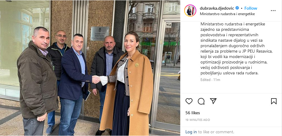 Prekida se štrajk: Postignut dogovor između Vlade i rudara o povećanju plata