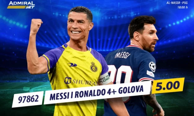 Mesi i Ronaldo postižu danas poker golova? AdmiralBet ima i za to kvotu!
