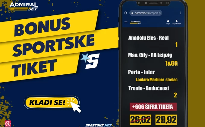 AdmiralBet i Sportske bonus tiket