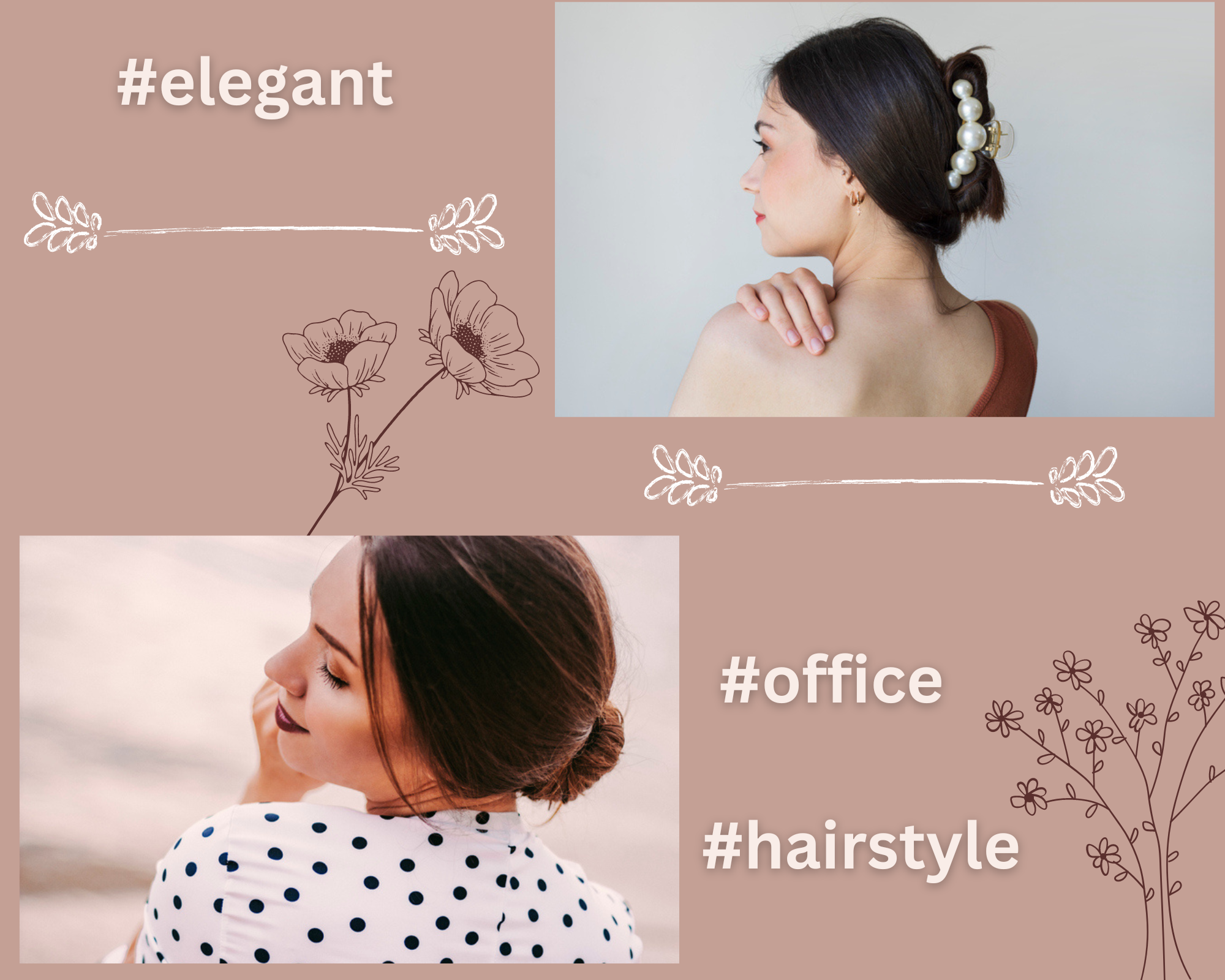 Elegantne frizure za posao: Jednostavni hairstyle za nekoliko minuta