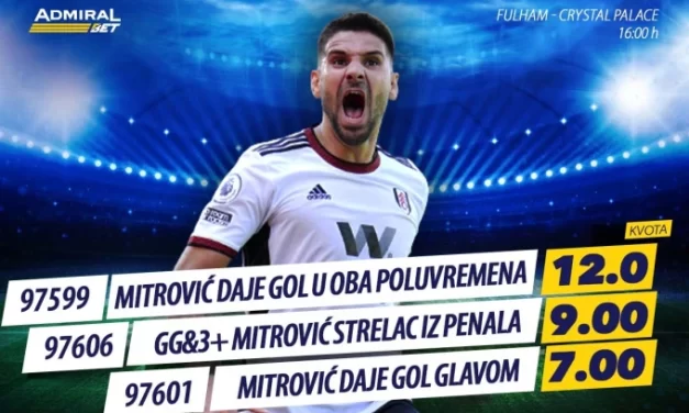 Tri AdmiralBet specijala na Mitra i došlo je SVEEE!