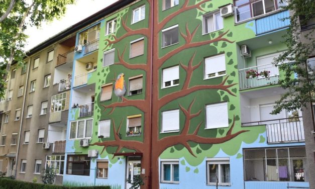 Izgubili „dobro drvo“ u superćelijskoj oluji pa mu oslikali mural: Pravilo hlad na Detelinari 52 godine