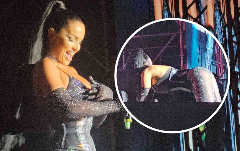 Teodora Džehverović pala na kolena, pa joj ispala zadnjica! Kad tamo sve providno i kristalno! (Video)