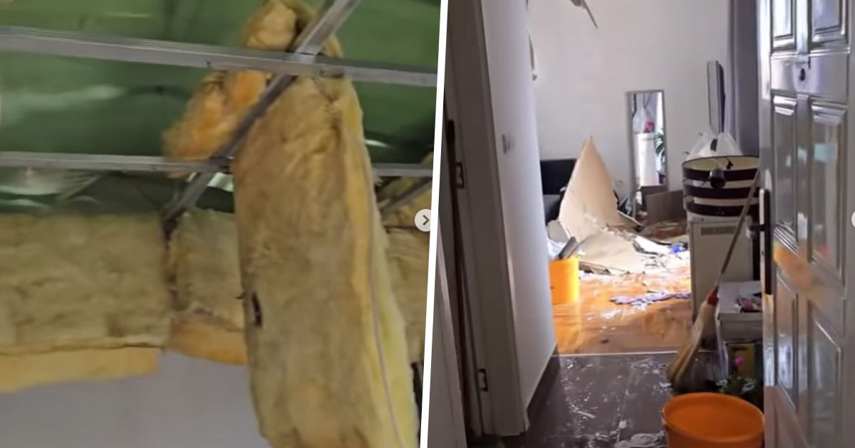 Plafon se oljuštio i propao, sve kao da je od kartona: Pogledajte šta je oluja napravila od stana u Beogradu
