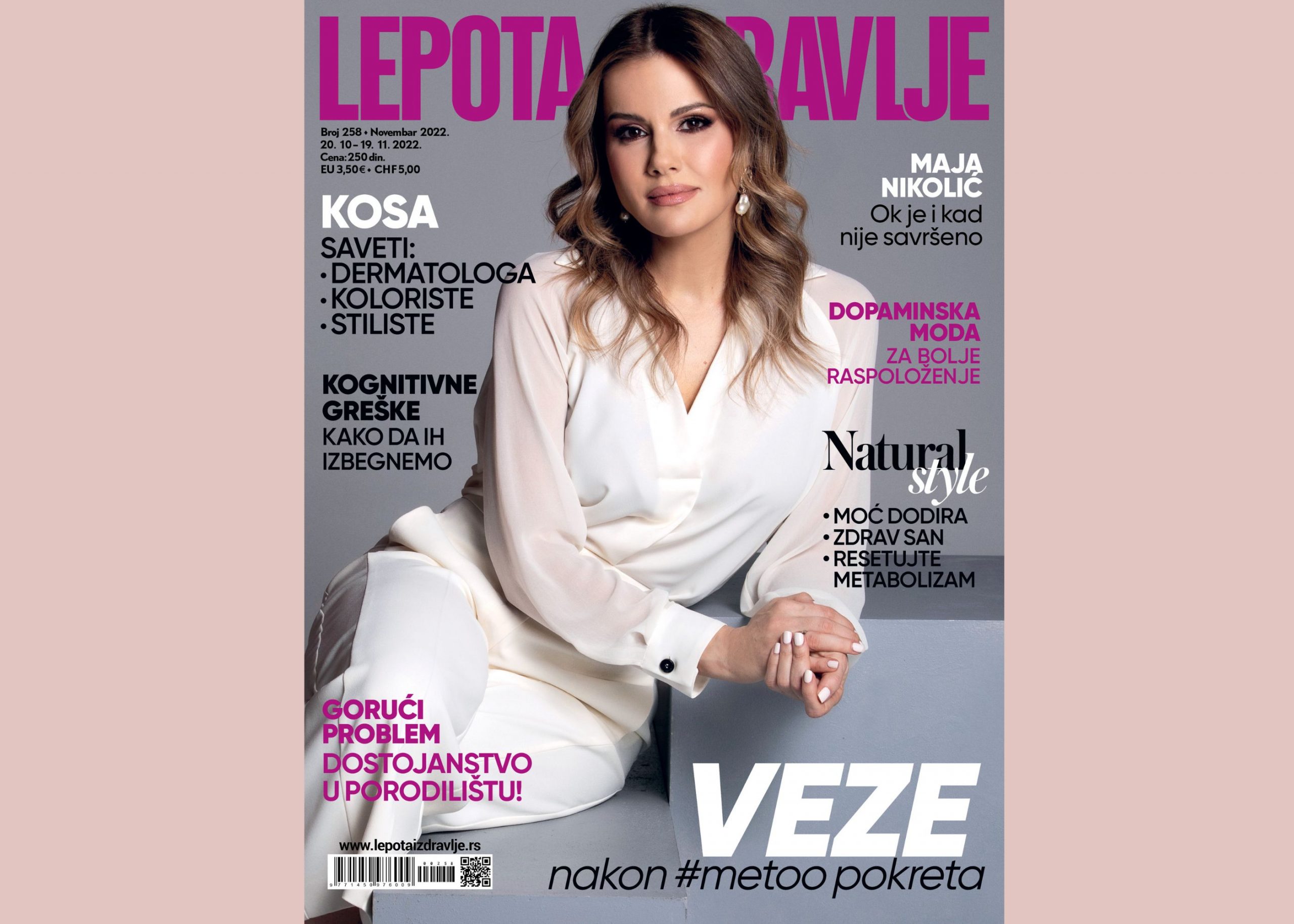 Saznajte šta donosi novembarski broj Lepote i zdravlja sa Majom Nikolić na naslovnici