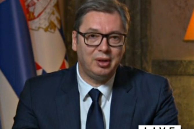 Predsednik Vučić govori za CNN o situaciji na Kosovu