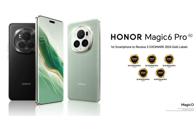 HONOR Magic6 Pro: Prvi pametni telefon koji je dobio pet zlatnih oznaka od strane kompanije DXOMARK za 2024. godinu