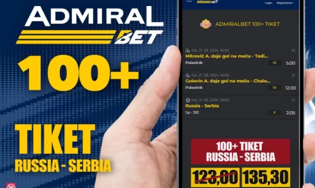 AdmiralBet 100+ tiket