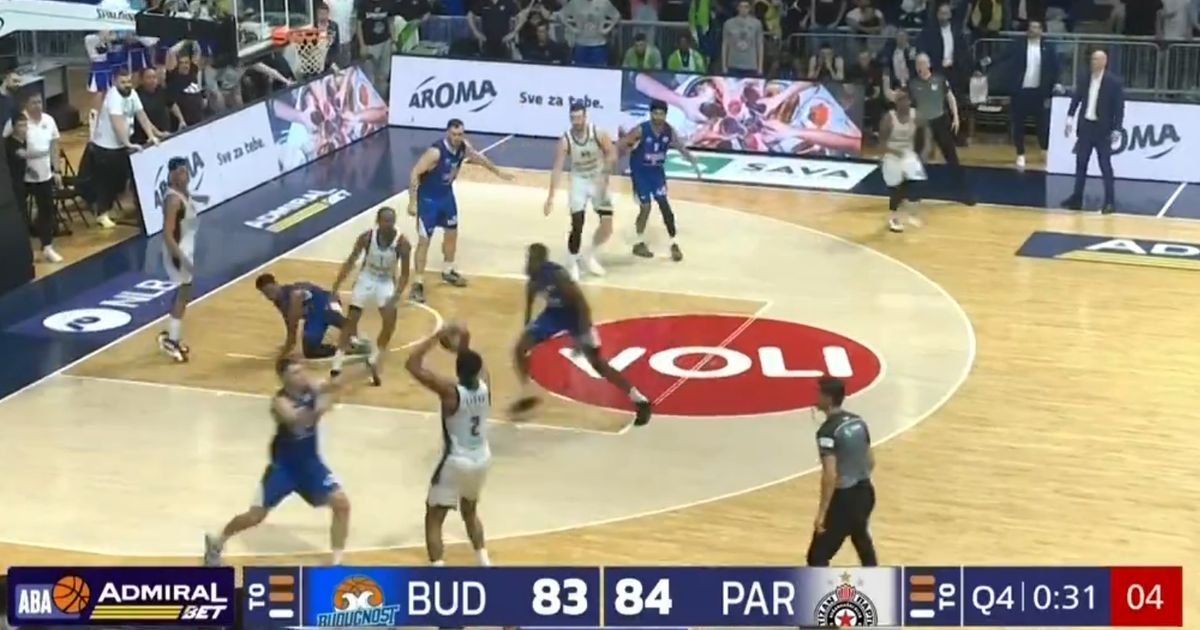 Pogledajte trojku Ledeja koja je prelomila meč protiv Budućnosti i obezbedila Partizanu drugo mesto u ABA ligi