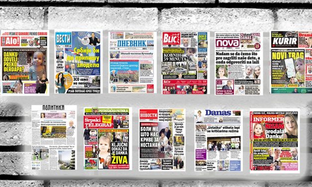 NASLOVNE STRANE SUTRAŠNJIH NOVINA: Prelistavanje štampe za sredu, 3. april 2024. godine