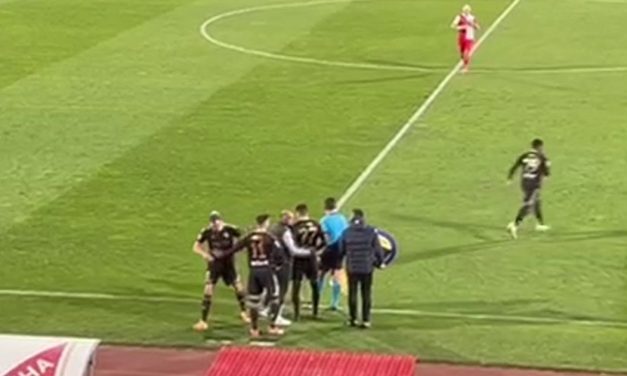 Navijači Voše isprozivali Pavkova, on reagovao ka njima kad je izlazio s terena, trener Čuke ga jedva smirio